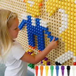Набор колышков для развивающей стены Masterkidz ME12746 (Multicolor) Thumb