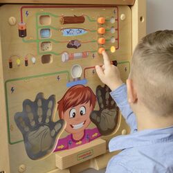 Бизиборд Masterkidz Educational Board ME15518 (Natural) Thumb