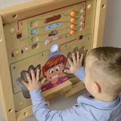 Бизиборд Masterkidz Educational Board ME15518 (Natural) Thumb