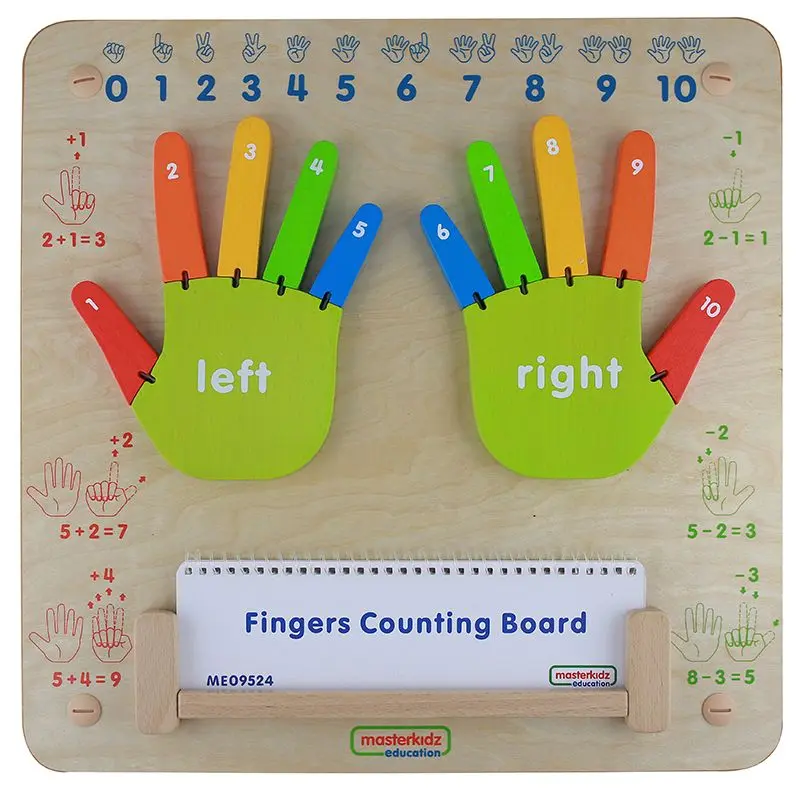 Бизиборд Masterkidz Fingers Counting Board (Natural/Multicolour)