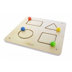 Бизиборд Masterkidz Geometric Figures ME06516 (Natural) Thumb