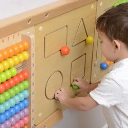 Бизиборд Masterkidz Geometric Figures ME06516 (Natural) Thumb