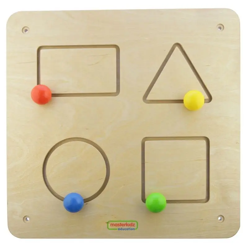 Бизиборд Masterkidz Geometric Figures ME06516 (Natural)