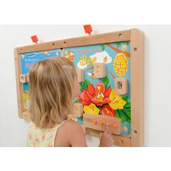 Бизиборд Masterkidz Light-Up Bee Life Cycle Stages Panel ME09814 (Multicolour) Thumb