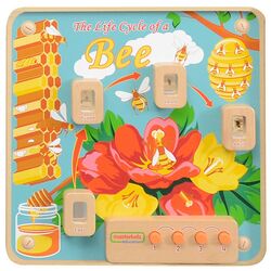 Бизиборд Masterkidz Light-Up Bee Life Cycle Stages Panel ME09814 (Multicolour)