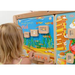 Бизиборд Masterkidz Light-Up Fish Life Cycle Stages Panel ME13231 (Multicolour) Thumb