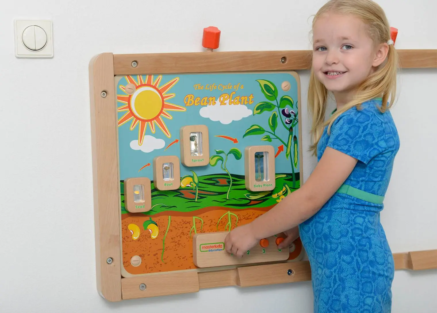 Бизиборд Masterkidz Light-Up Plant Life Cycle Stages Panel ME13217 (Multicolour) - 5