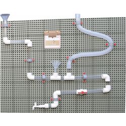 Sistem de tuburi pentru perete de dezvoltare Masterkidz ME14788 (White/Transparent) Thumb