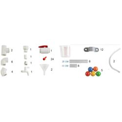Sistem de tuburi pentru perete de dezvoltare Masterkidz ME14788 (White/Transparent) Thumb