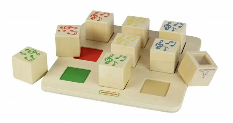 Набор кубиков Masterkidz MK08800 (Natural) - 2