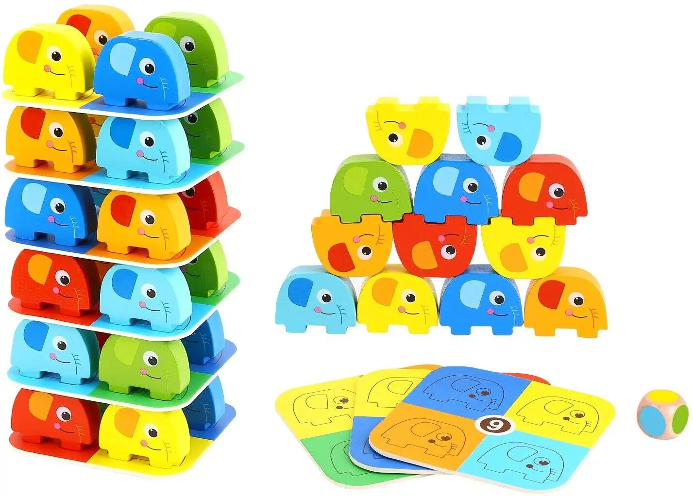 Игра головоломка Tooky Toy Elephant on Elephant (Multicolor) - 3