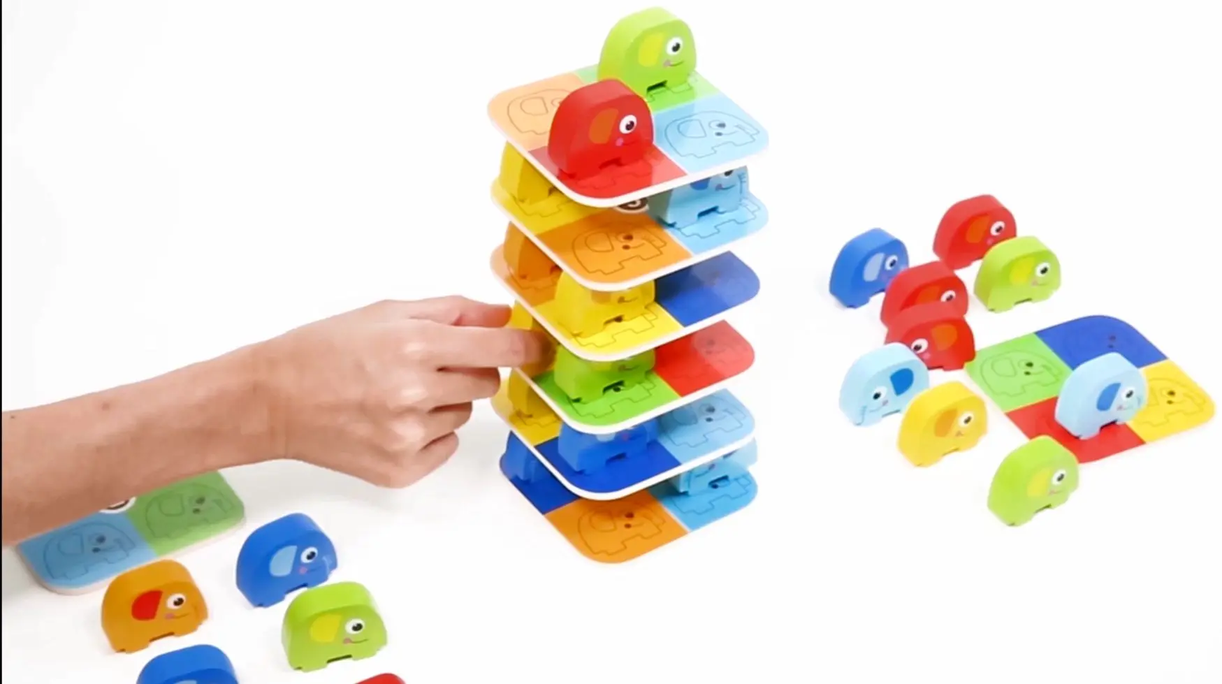 Игра головоломка Tooky Toy Elephant on Elephant (Multicolor) - 5
