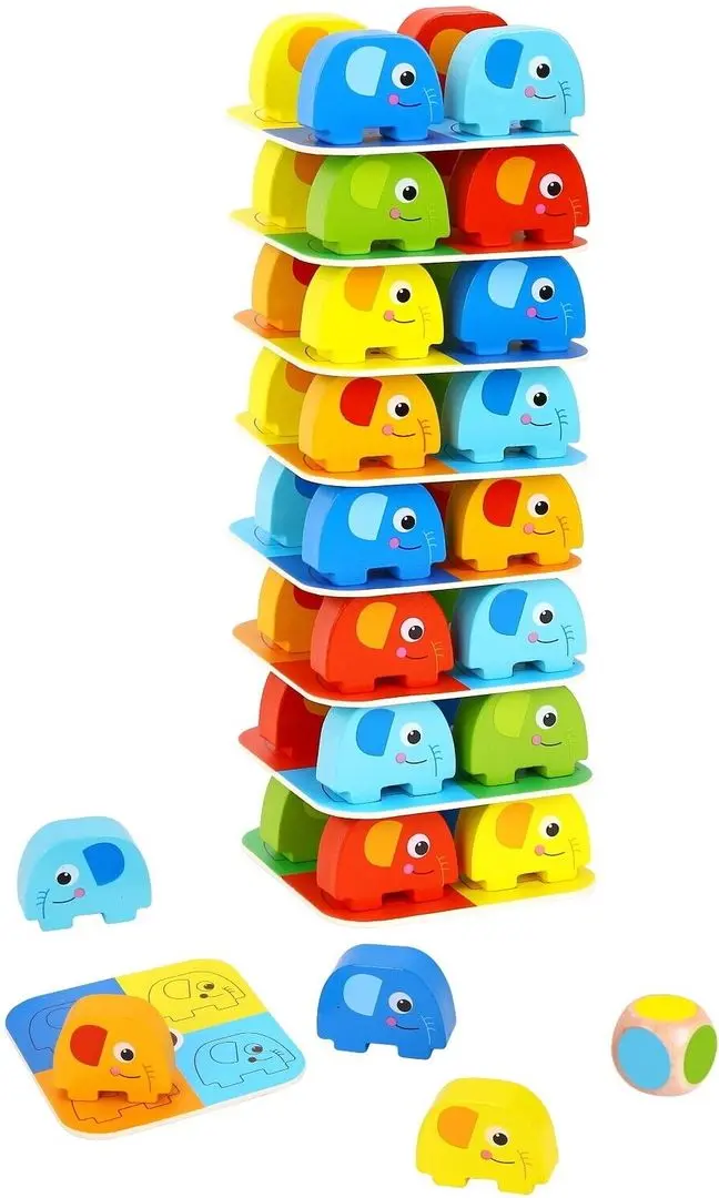 Игра головоломка Tooky Toy Elephant on Elephant (Multicolor)