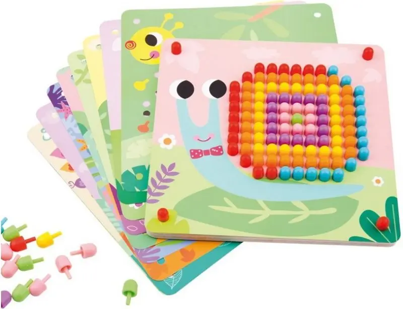 Головоломка Tooky Toy Pin Puzzle (Multicolor) - 2