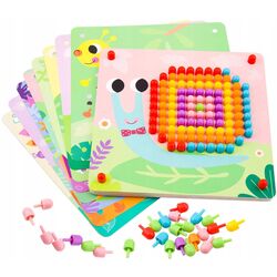 Головоломка Tooky Toy Pin Puzzle (Multicolor)