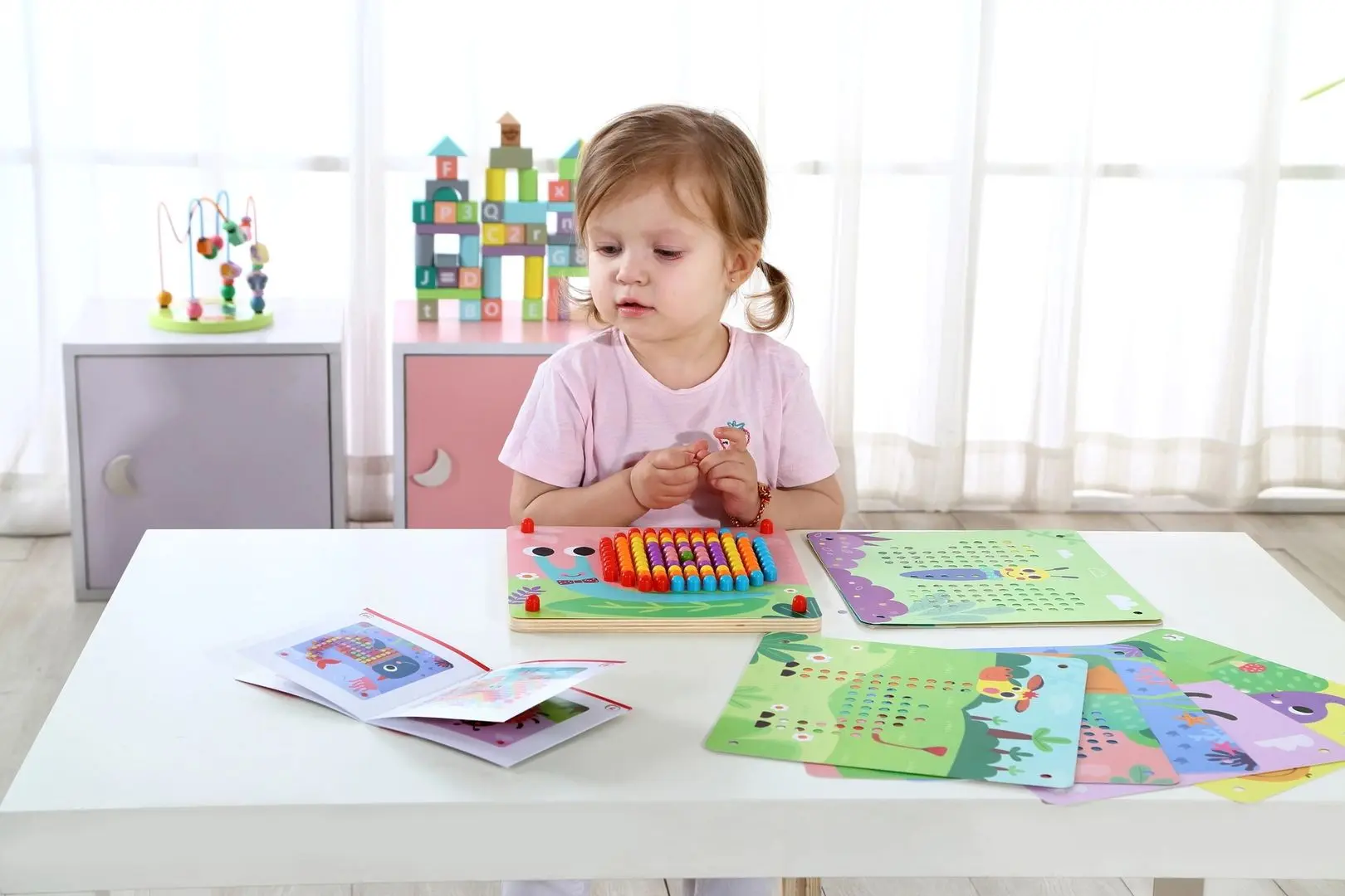 Головоломка Tooky Toy Pin Puzzle (Multicolor) - 6