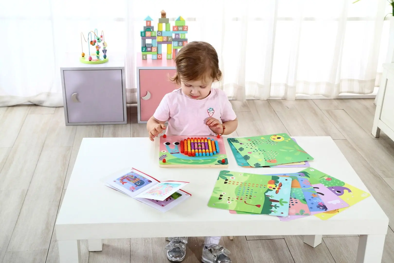 Головоломка Tooky Toy Pin Puzzle (Multicolor) - 7