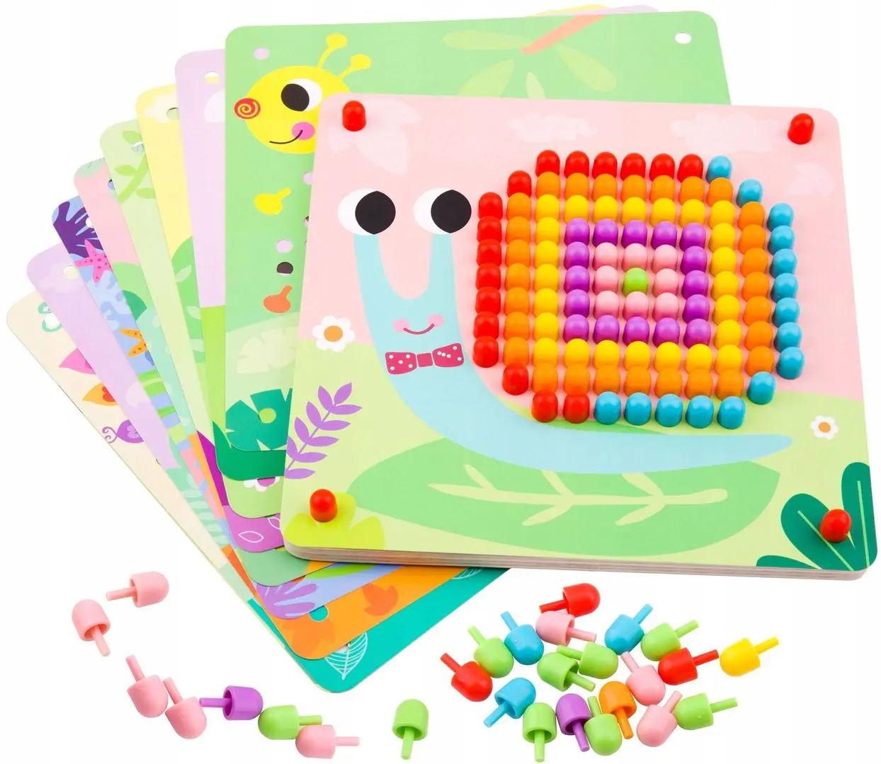 Головоломка Tooky Toy Pin Puzzle (Multicolor)