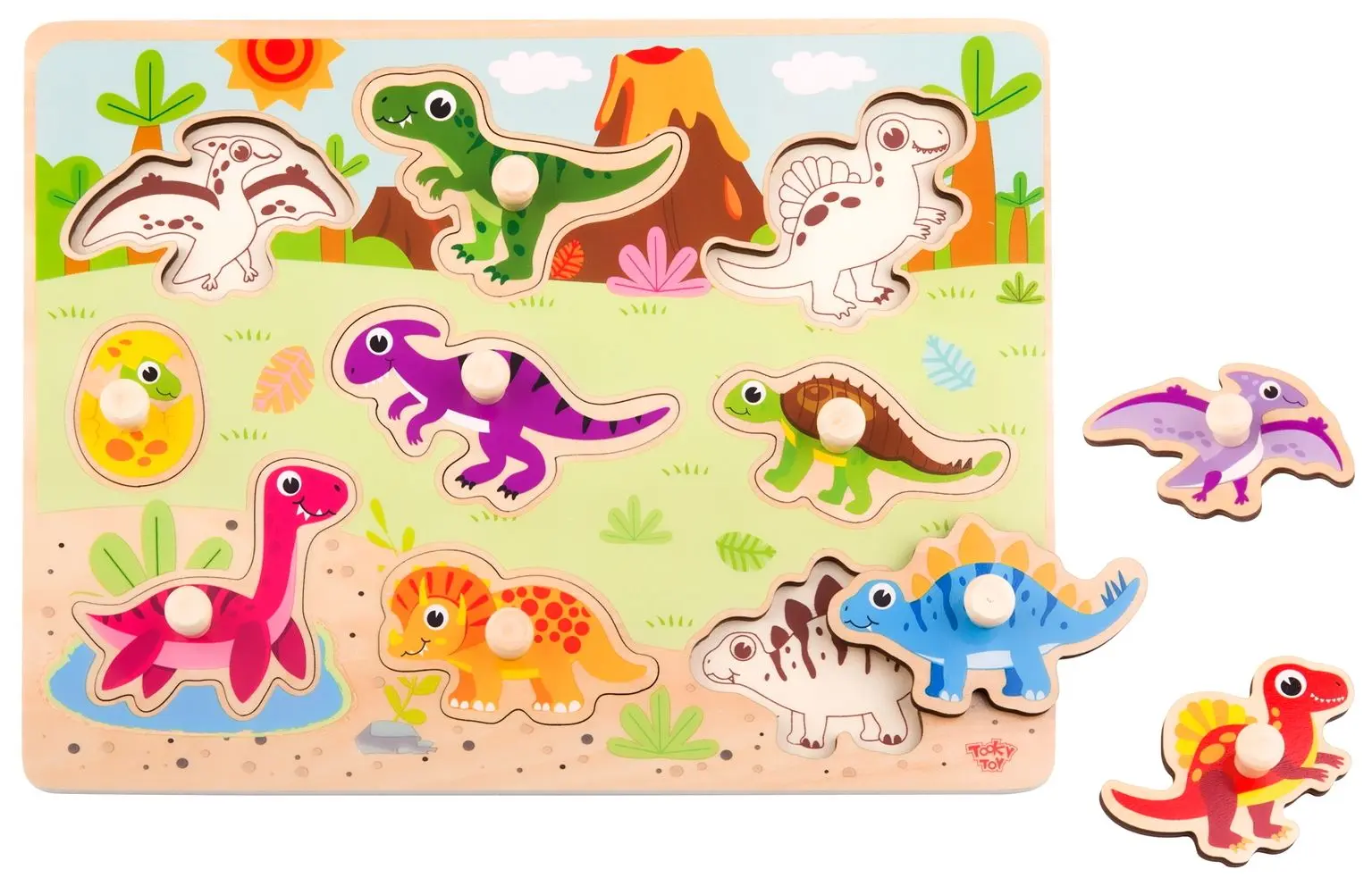 Пазл Tooky Toy Dinosaur TY859 (Multicolor) - 3