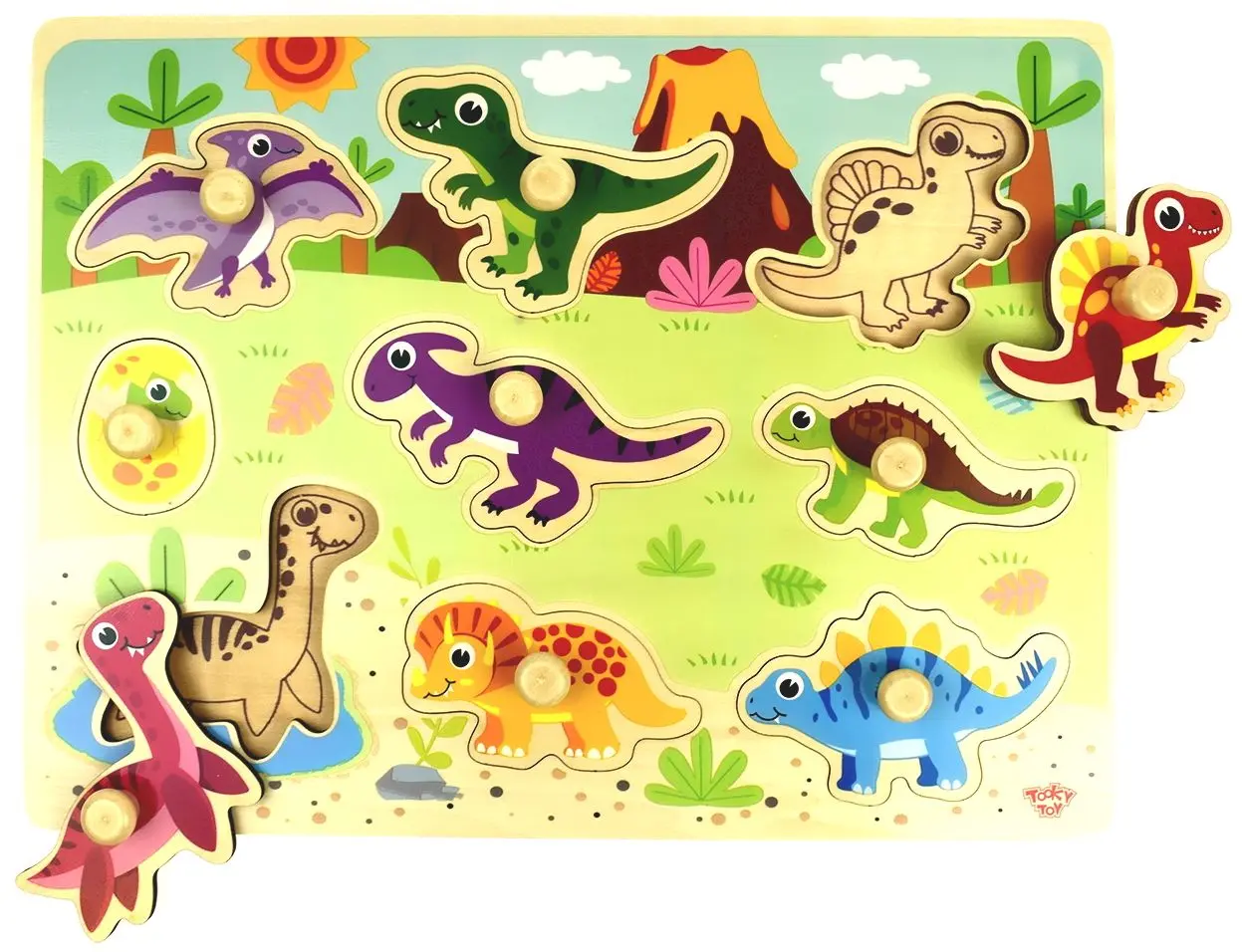 Пазл Tooky Toy Dinosaur TY859 (Multicolor) - 2
