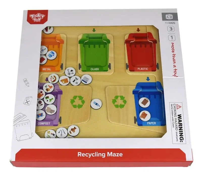 Головоломка Tooky Toy Recycling Maze TH065 (Multicolor) - 4