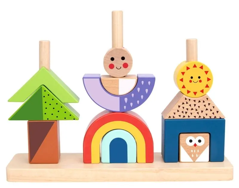 Пирамида Tooky Toy Shadow Stacking Game TH376 (Multicolor) - 6