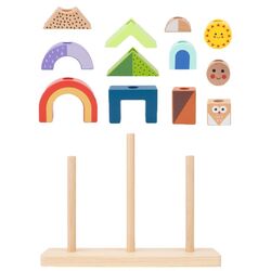 Пирамида Tooky Toy Shadow Stacking Game TH376 (Multicolor) Thumb
