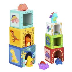 Набор кубиков Tooky Toy Dinosaur TF192 (Multicolor)