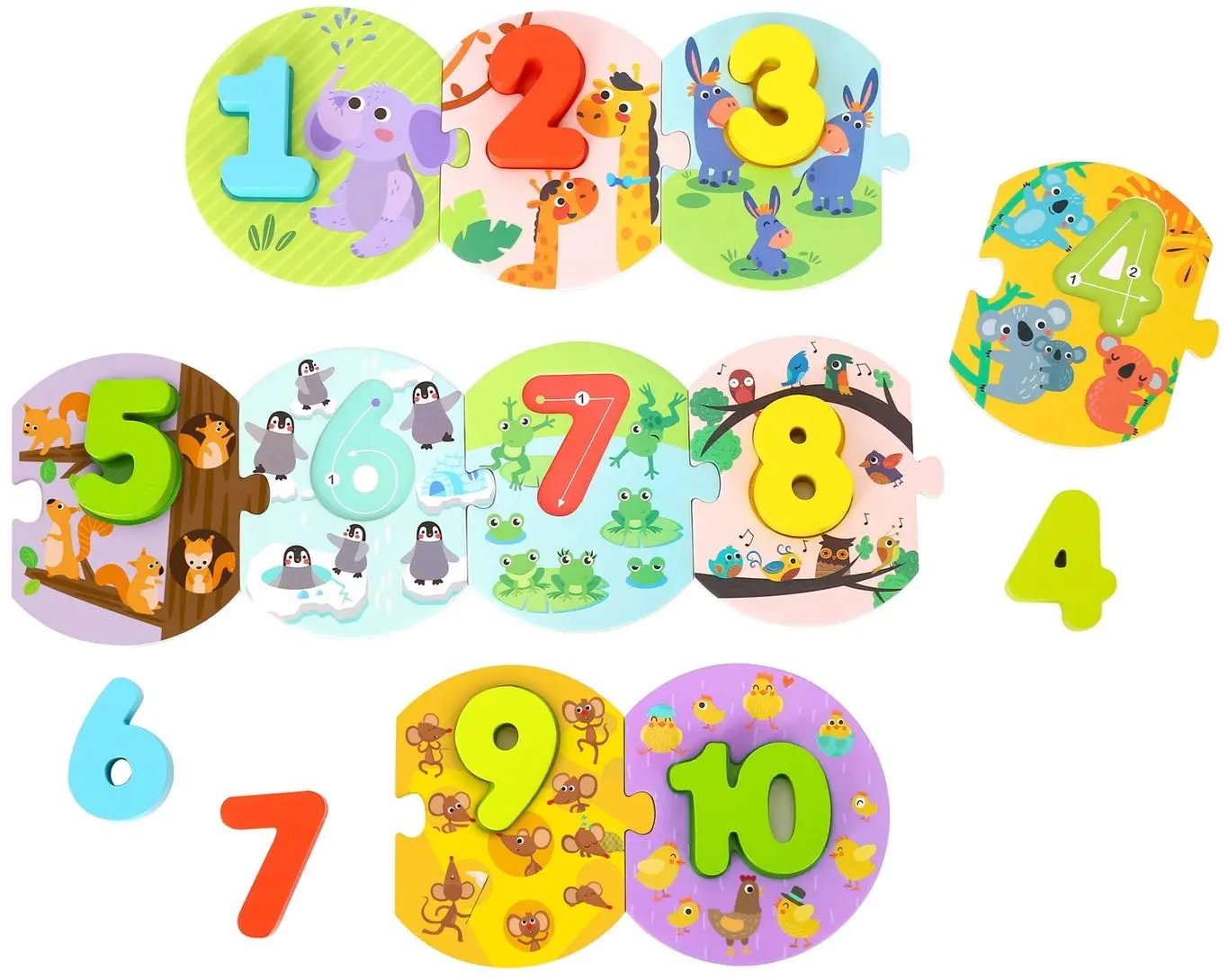 Набор цифр Tooky Toy TL496 (Multicolor)