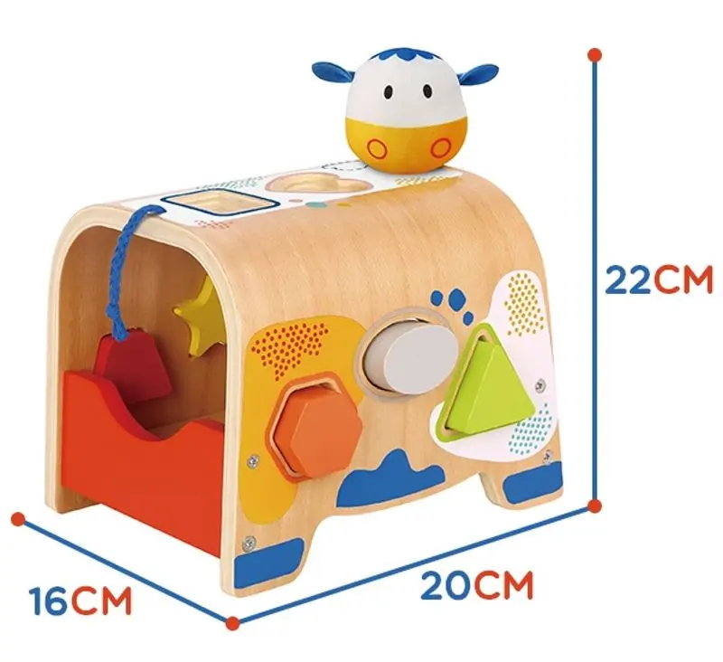Сортер Tooky Toy Geometric Figures TF216 (Multicolor) - 8