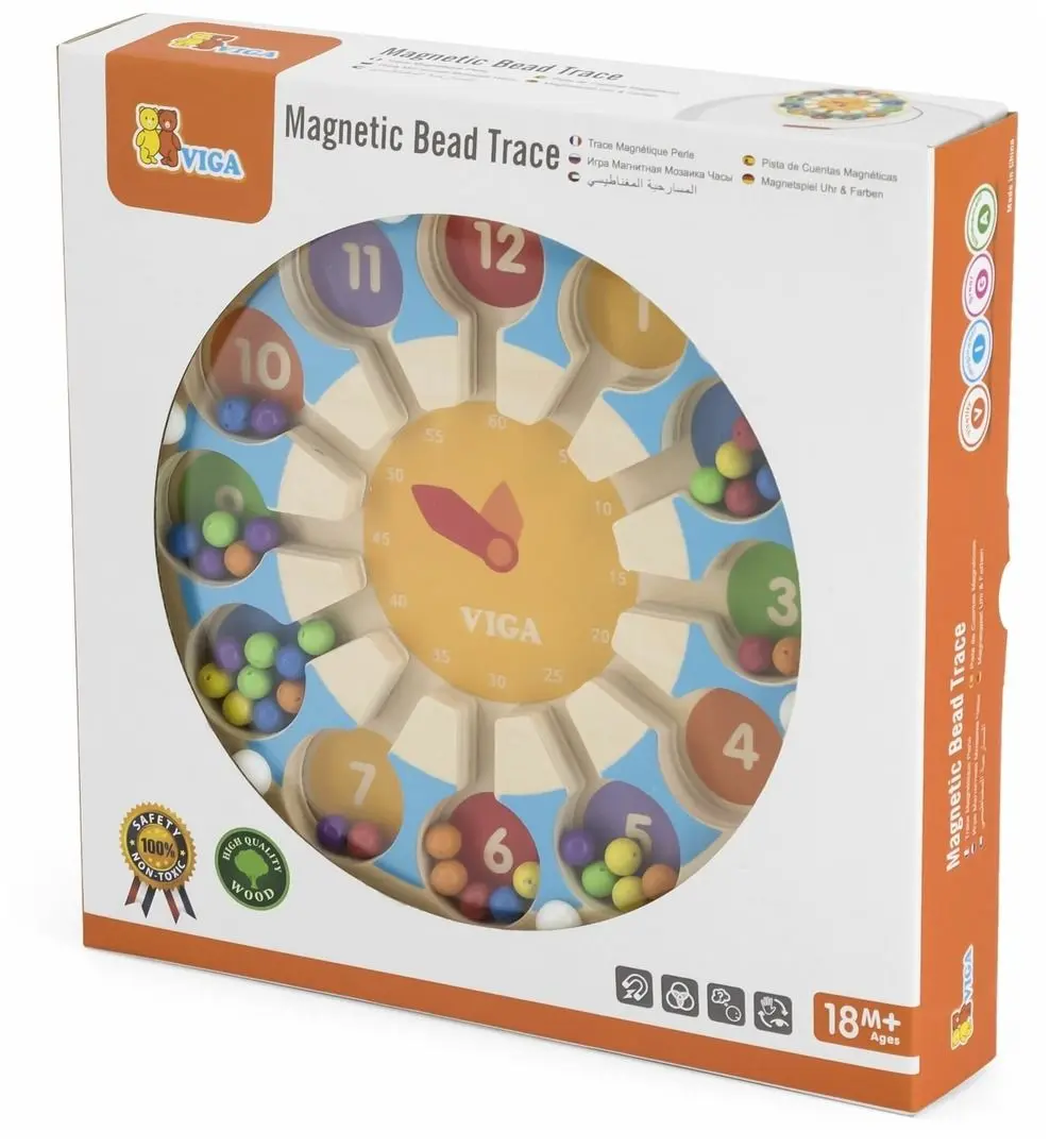 Labirint magnetic Viga Toys Bead Trace 44560 (Multicolor)