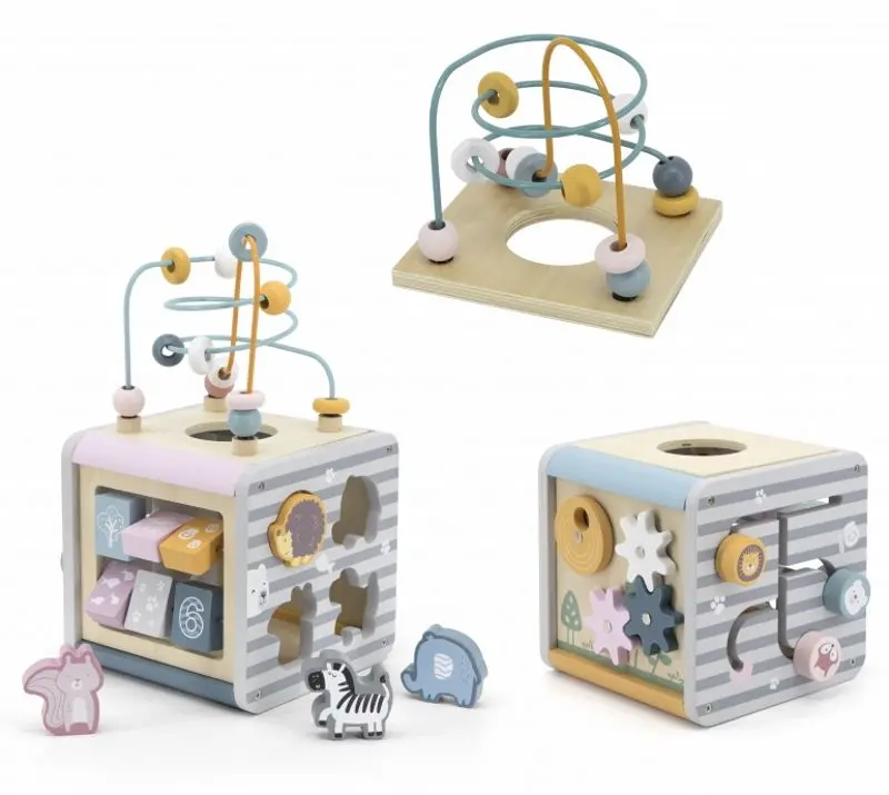 Cub de dezvoltare Viga Toys 44030 (Gray/Natural)