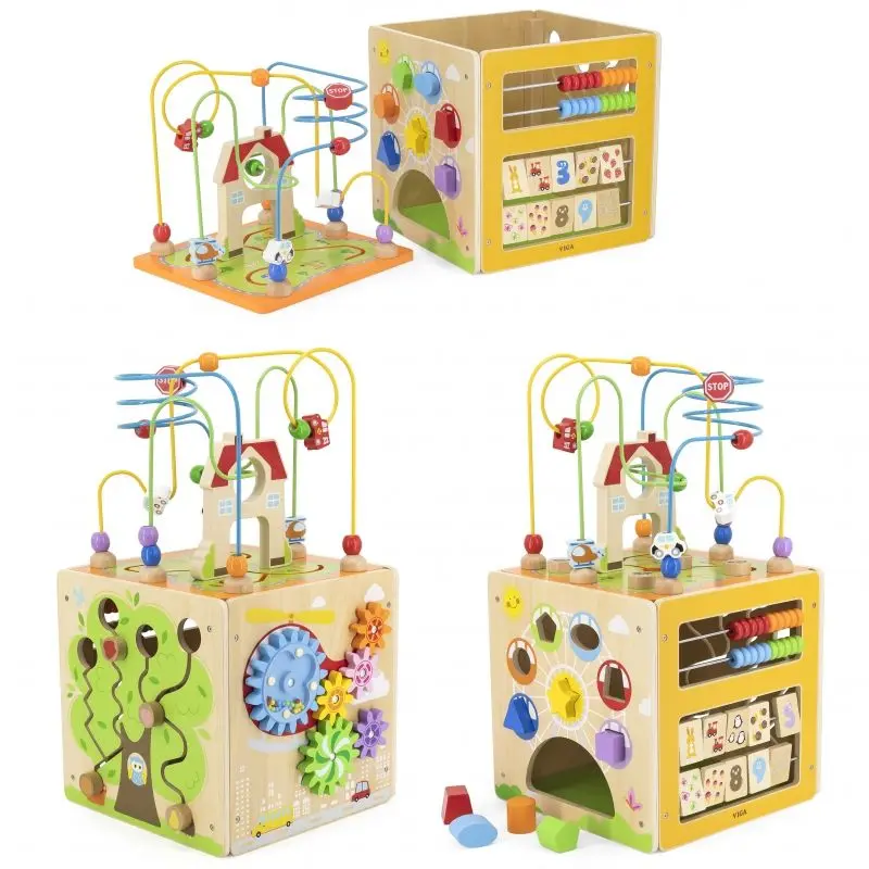 Бизикуб Viga Toys Activity Box 44591 (Multicolor) - 7
