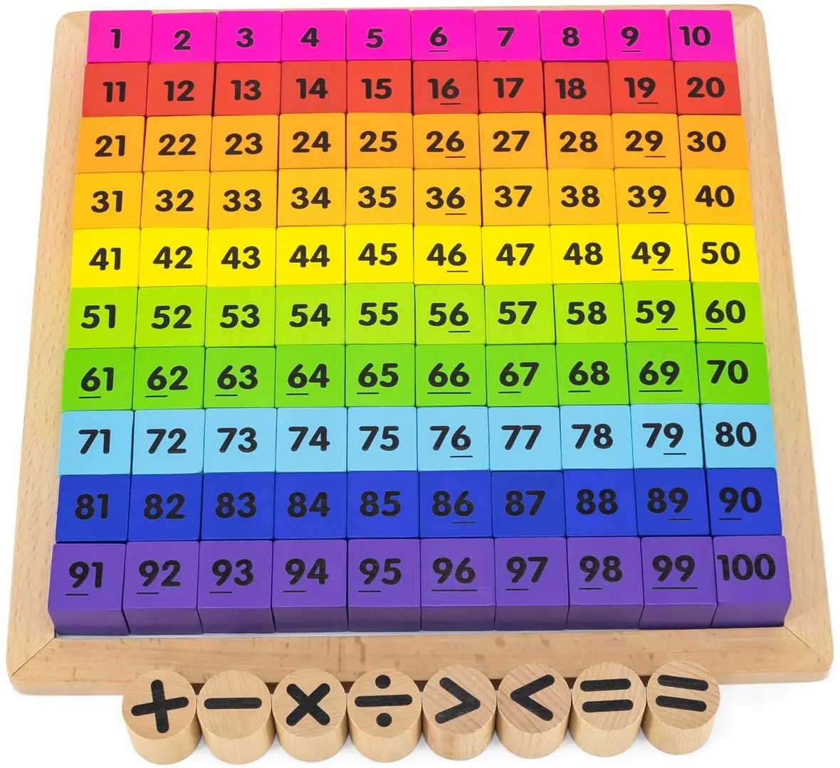 Набор цифр Viga Toys Alphabet And Math Operation Board (Multicolor)