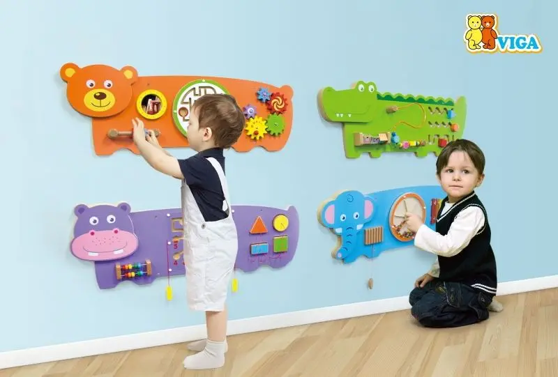 Tabla de dezvoltare Viga Toys Crocodile 50469 (Green)