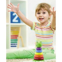 Piramida Viga Toys Frog Stacker 50258 (Multicolor) Thumb