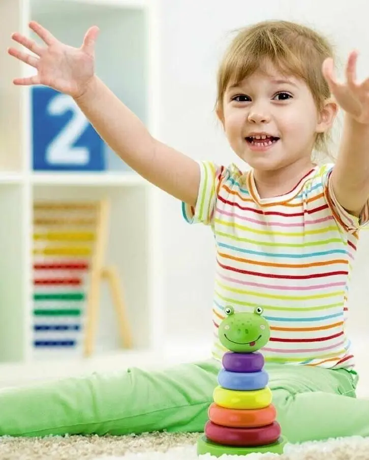 Piramida Viga Toys Frog Stacker 50258 (Multicolor)