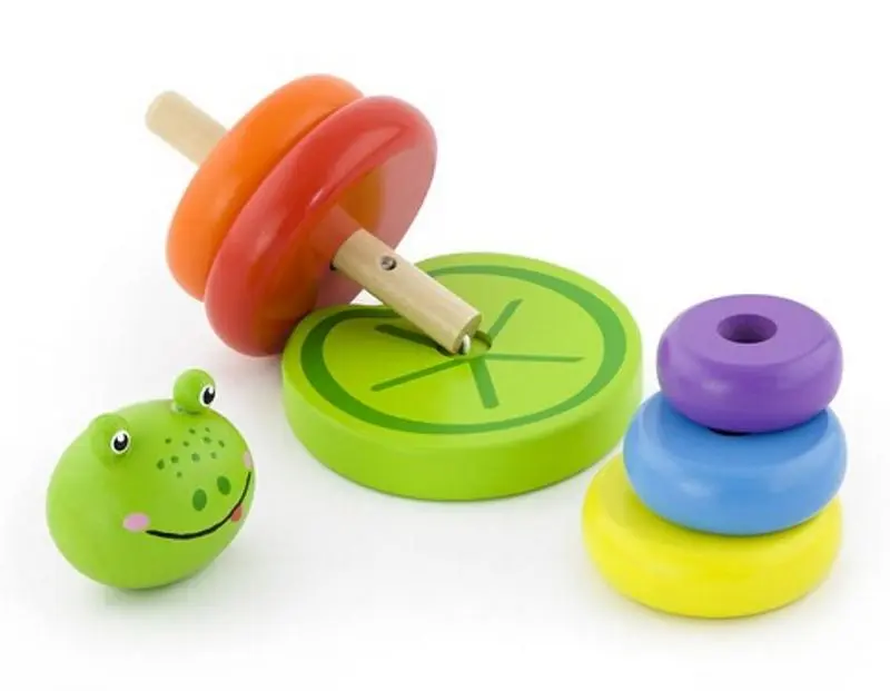 Piramida Viga Toys Frog Stacker 50258 (Multicolor)