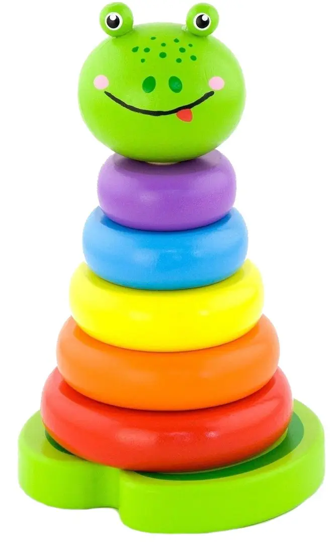 Piramida Viga Toys Frog Stacker 50258 (Multicolor)