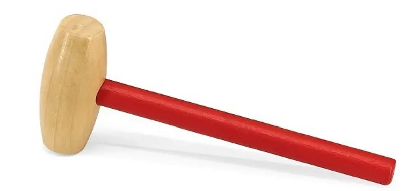 Sortator cu ciocan Viga Toys Pound a Peg 59719 (Red/Wood)