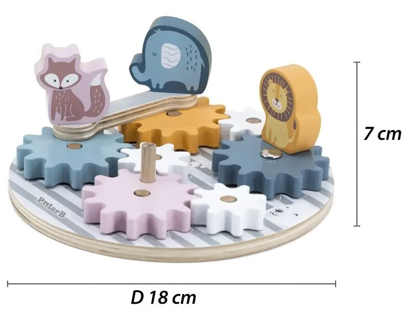 Joc de dezvoltare Viga Toys Sprinning Gears 44006 (Multicolor)