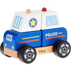 Jucarie de dezvoltare Viga Toys Stacking Police Car 50201