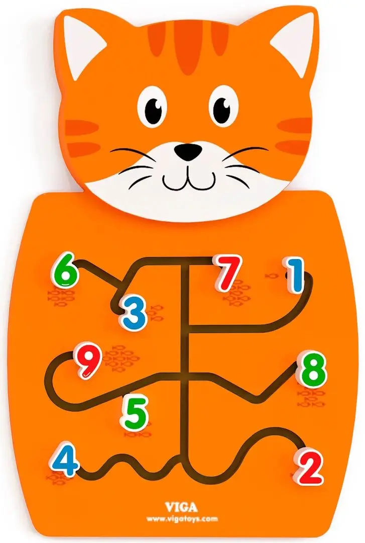 Tabla de dezvoltare Viga Toys Cat (Orange)