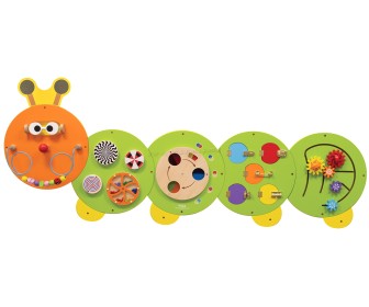 Tabla de dezvoltare de perete Viga Toys Caterpillar 44557 (Multicolor)