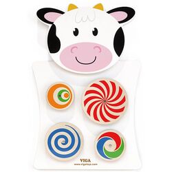 Tabla de dezvoltare Viga Toys Cow (White)