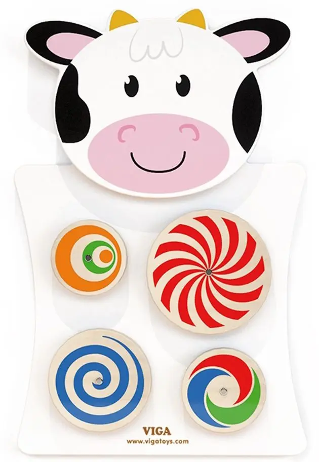 Tabla de dezvoltare Viga Toys Cow (White)
