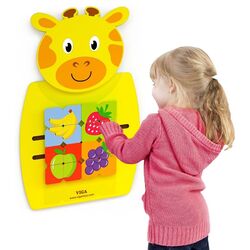 Tabla de dezvoltare de perete Viga Toys Giraffe (Yellow) Thumb