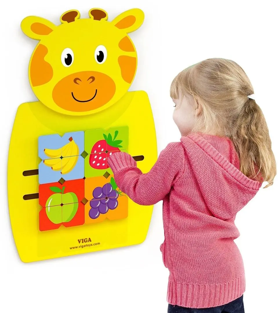 Tabla de dezvoltare de perete Viga Toys Giraffe (Yellow) - 2