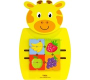 Tabla de dezvoltare de perete Viga Toys Giraffe (Yellow)