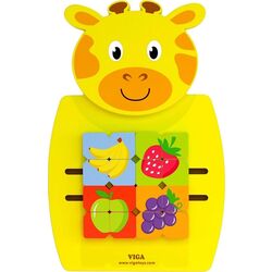 Tabla de dezvoltare de perete Viga Toys Giraffe (Yellow)